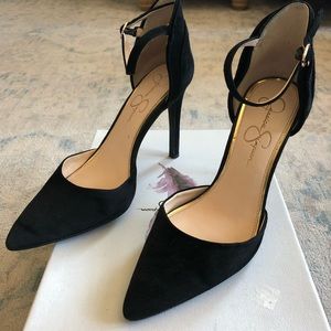 Jessica Simpson Carlette Ankle Strap Pump in Black